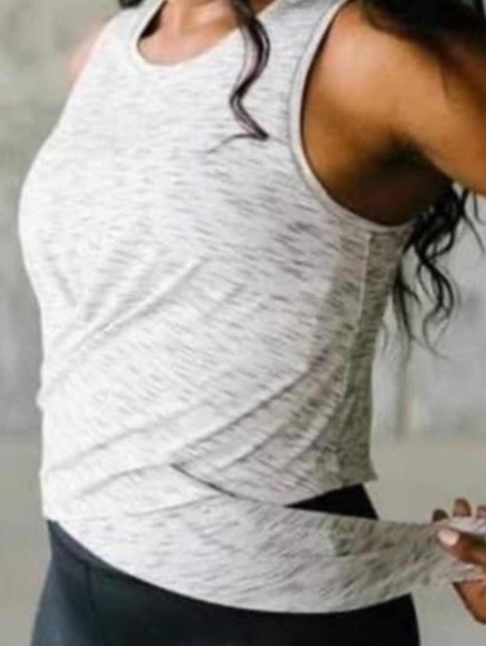 Light Gray Women’s Sleeveless Athletic Tank Top